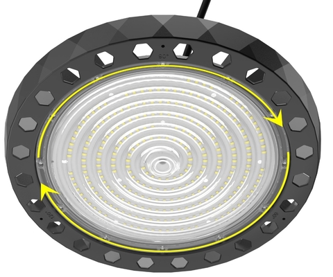 Buy 190lm/W UFO High Bay Light 200W150W 100W Garage High Bay Lighting online manufacture